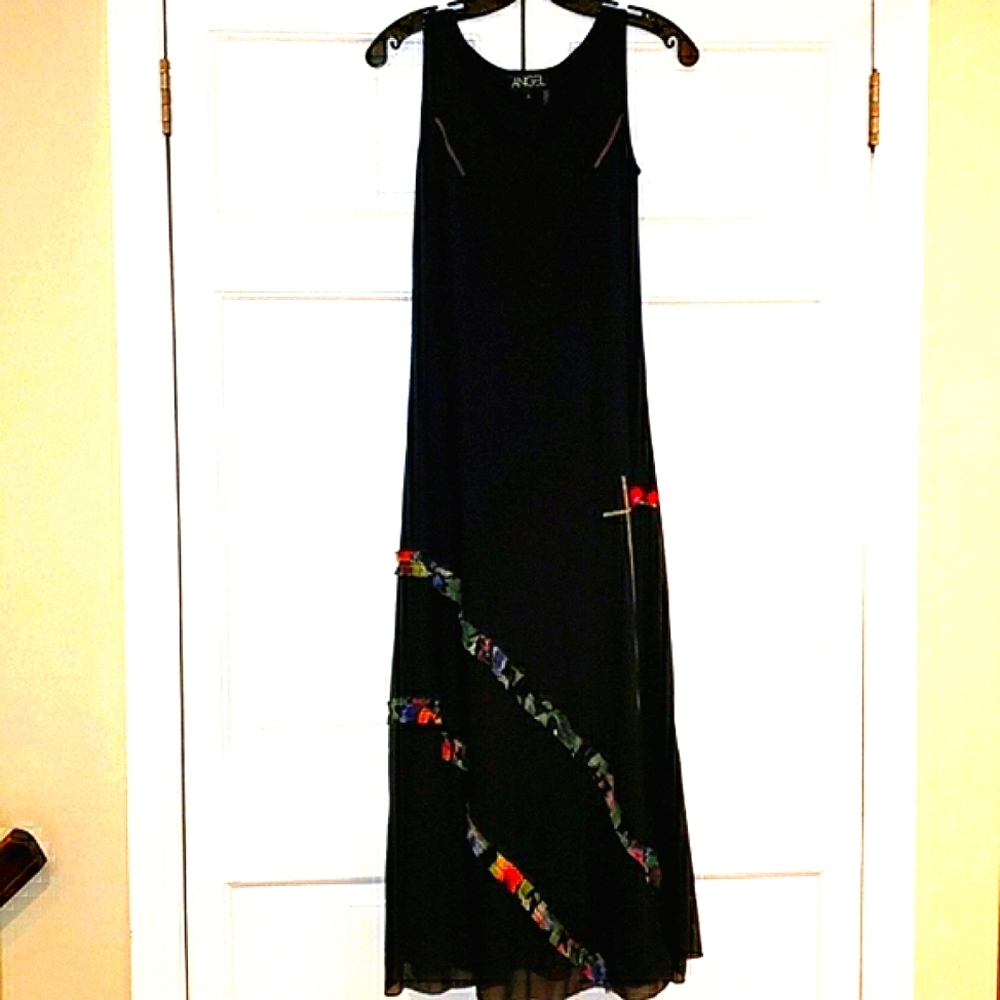 Black maxi dress by ANGEL apparel